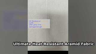 Απόλυτο ύφασμα Meta Aramid για εξοπλισμό ασφαλείας υψηλής θερμότητας
