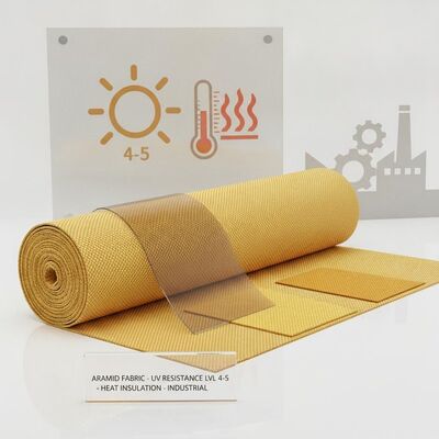 150cm πλάτος αραμίδιο βαμβάκι με αντίσταση UV επίπεδο 4 έως 5 ιδανικό για προστατευτικά ενδύματα θερμομόνωση και βιομηχανική