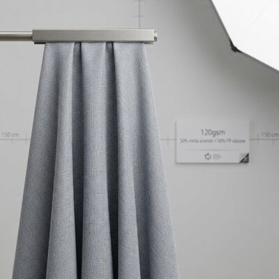 50% Meta-Aramid 50% FR Viscose Lining Fabric - Μόνιμης Επιβραδυντικό Φλόγας 120 gsm για Προστατευτικά Ενδύματα
