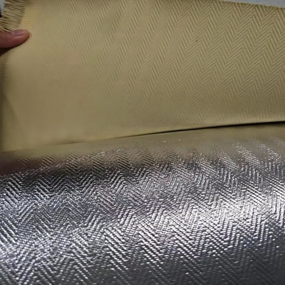 Χαμηλό ύφασμα παραγράφου Aramid θερμικής αγωγιμότητας με το επίστρωμα αργιλίου