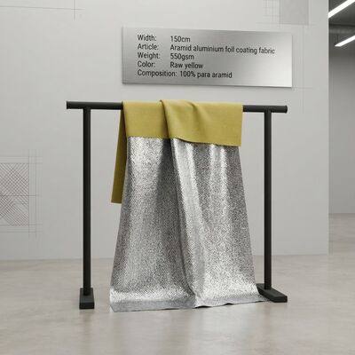 Υφασμάτινη Επένδυση από Αλουμινόχαρτο Αραμιδίου με Υψηλή Αντοχή σε Εφελκυσμό, Επιβραδυντικό Φλόγας και Αντοχή σε Υψηλές Θερμοκρασίες