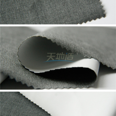 Γκρίζο ύφασμα ινών Meta Aramid με PTFE 150gsm για την επένδυση ιματισμού προσβολής του πυρός