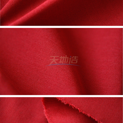 Κόκκινο Viscose Aramid ύφασμα 240gsm για τη προστατευτική ενδυμασία