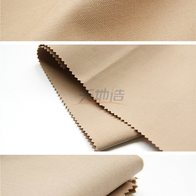 Twill ύφασμα Meta Aramid με το χακί αντι ιματισμό τόξων Spandex 160gsm για το πετρέλαιο