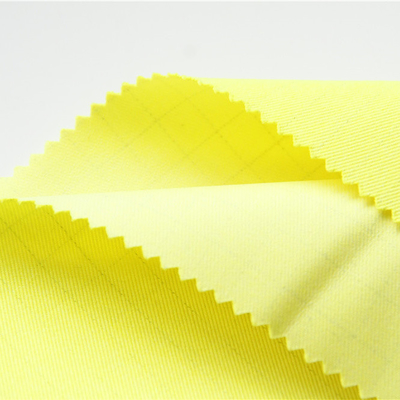 300gsm Modacrylic φθορισμού κίτρινος υφάσματος βαμβακιού αντιστατικός για τη προστατευτική ενδυμασία