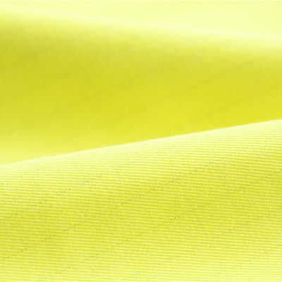 300gsm Modacrylic φθορισμού κίτρινος υφάσματος βαμβακιού αντιστατικός για τη προστατευτική ενδυμασία