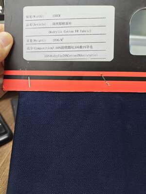 280gm Modacrylic Cotton FR ύφασμα με πλάτος 150cm και μόνιμη ανθεκτικότητα στη φλόγα για προστατευτικά ρούχα